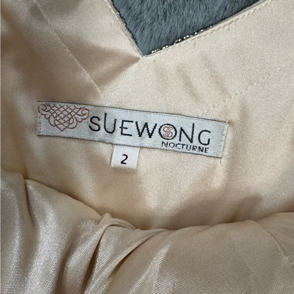 Sue Wong Nocturne Beaded Fringe Dress 2 Art Deco Gatsby Flapper 1920s - Picture 3 of 16